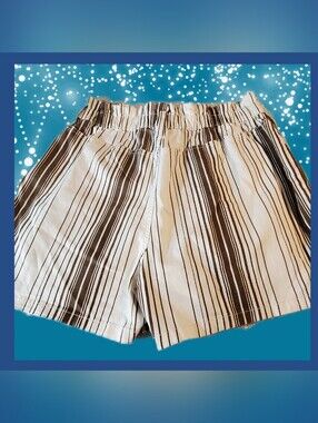 Time and Tru  striped women's casual shorts with an elastic waistband size 18